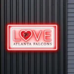 Atlanta Falcons Neon Sign Love Sign 1