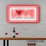 Atlanta Falcons Neon Sign Love Sign 1