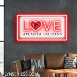 Atlanta Falcons Neon Sign Love Sign 1