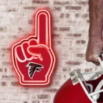 Atlanta Falcons Neon Sign Nfl Foam Finger 1