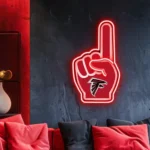 Atlanta Falcons Neon Sign Nfl Foam Finger 1