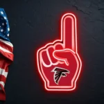 Atlanta Falcons Neon Sign Nfl Foam Finger 1