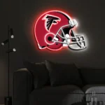 Atlanta Falcons Neon Sign Nfl Football Helmet Acrylic Led 1