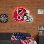 Atlanta Falcons Neon Sign Nfl Football Helmet Acrylic Led 1