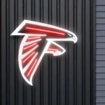 Atlanta Falcons Neon Sign Sharp Falcon Head 1