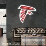 Atlanta Falcons Neon Sign Sharp Falcon Head 1