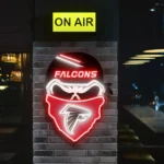 Atlanta Falcons Neon Sign Skull 1