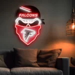Atlanta Falcons Neon Sign Skull 1