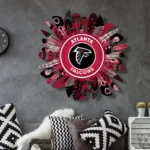 Atlanta Falcons Neon Sign Wreath 1