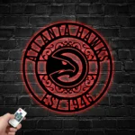 Atlanta Hawks Metal Sign Custom Nba 1