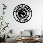 Atlanta Hawks Metal Sign Custom Nba 1