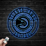 Atlanta Hawks Metal Sign Custom Nba 1