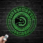 Atlanta Hawks Metal Sign Custom Nba 1