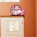 Atlanta Hawks Metal Sign Insignia 1