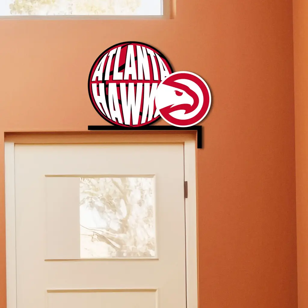 Atlanta Hawks Metal Sign Insignia 1
