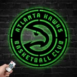Atlanta Hawks Metal Sign Logo 1