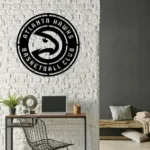 Atlanta Hawks Metal Sign Logo 1