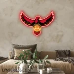 Atlanta Hawks Neon Sign Basketball Hawk 1