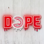 Atlanta Hawks Neon Sign Dripping Dope 1