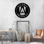 Atlanta United Metal Sign Fc Logo 1