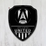 Atlanta United Metal Sign Fc Shield Shape 1