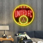 Atlanta United Neon Sign Fc Retro Acrylic 1