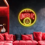 Atlanta United Neon Sign Fc Retro Acrylic 1