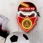 Atlanta United Neon Sign Fc Skull 1
