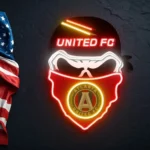 Atlanta United Neon Sign Fc Skull 1