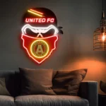 Atlanta United Neon Sign Fc Skull 1