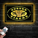 Auburn Tigers Metal Sign Tiger Face 1