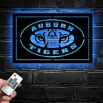 Auburn Tigers Metal Sign Tiger Face 1
