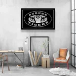 Auburn Tigers Metal Sign Tiger Face 1