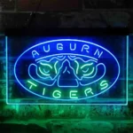 Auburn Tigers Neon Sign Tiger Face Glow 1