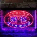 Auburn Tigers Neon Sign Tiger Face Glow 1