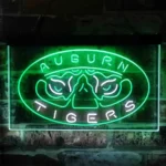 Auburn Tigers Neon Sign Tiger Face Glow 1