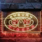 Auburn Tigers Neon Sign Tiger Face Glow 1
