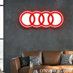 Audi Neon Sign Logo 1