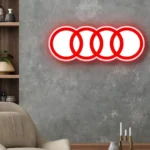 Audi Neon Sign Logo 1