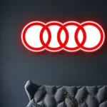 Audi Neon Sign Logo 1