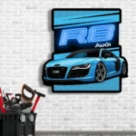 Audi Neon Sign R8 Poster 1