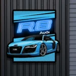 Audi Neon Sign R8 Poster 1