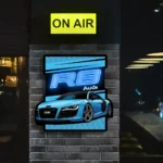 Audi Neon Sign R8 Poster 1