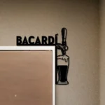 Bacardi Metal Sign Artistic Tap Handle 1