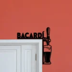 Bacardi Metal Sign Artistic Tap Handle 1