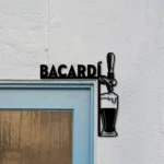 Bacardi Metal Sign Artistic Tap Handle 1