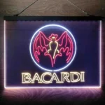 Bacardi Neon Sign Flying Fox Man Cave 3 Color 1