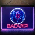 Bacardi Neon Sign Flying Fox Man Cave 3 Color 1