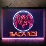 Bacardi Neon Sign Flying Fox Man Cave 3 Color 1