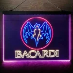 Bacardi Neon Sign Flying Fox Man Cave 3 Color 1